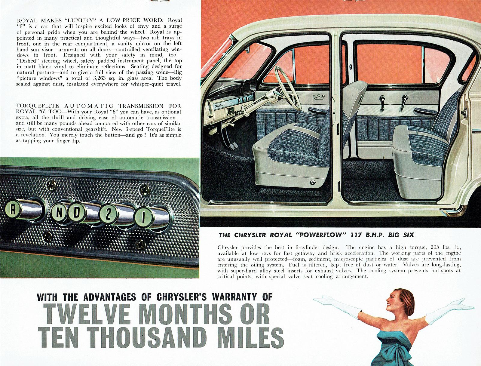 1960 Chrysler AP3 Royal V8 Brochure Page 8